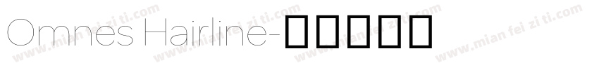 Omnes Hairline字体转换